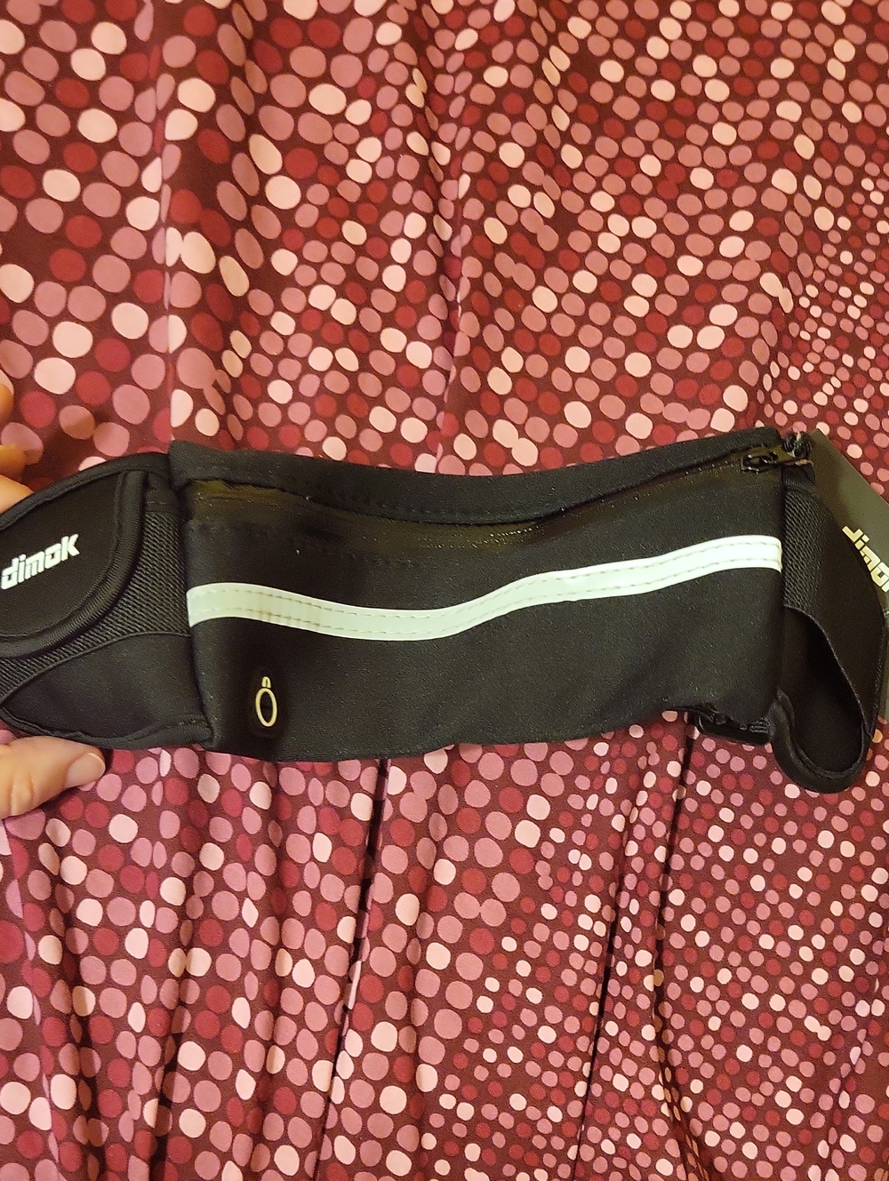 Dimok Black Reflective Running Waist Pack